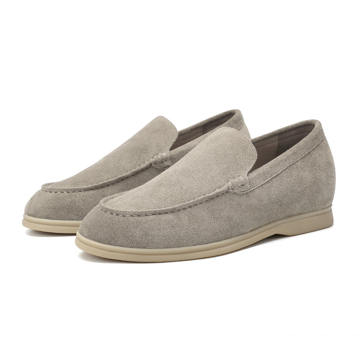 Suede Loafer 5cm (Taupe)