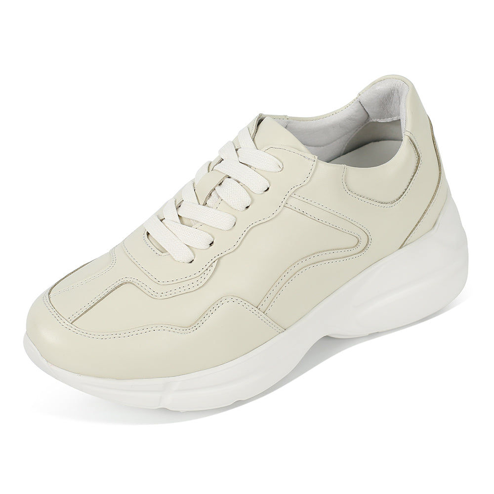 Chunky Lady Sneakers Biege 8cm