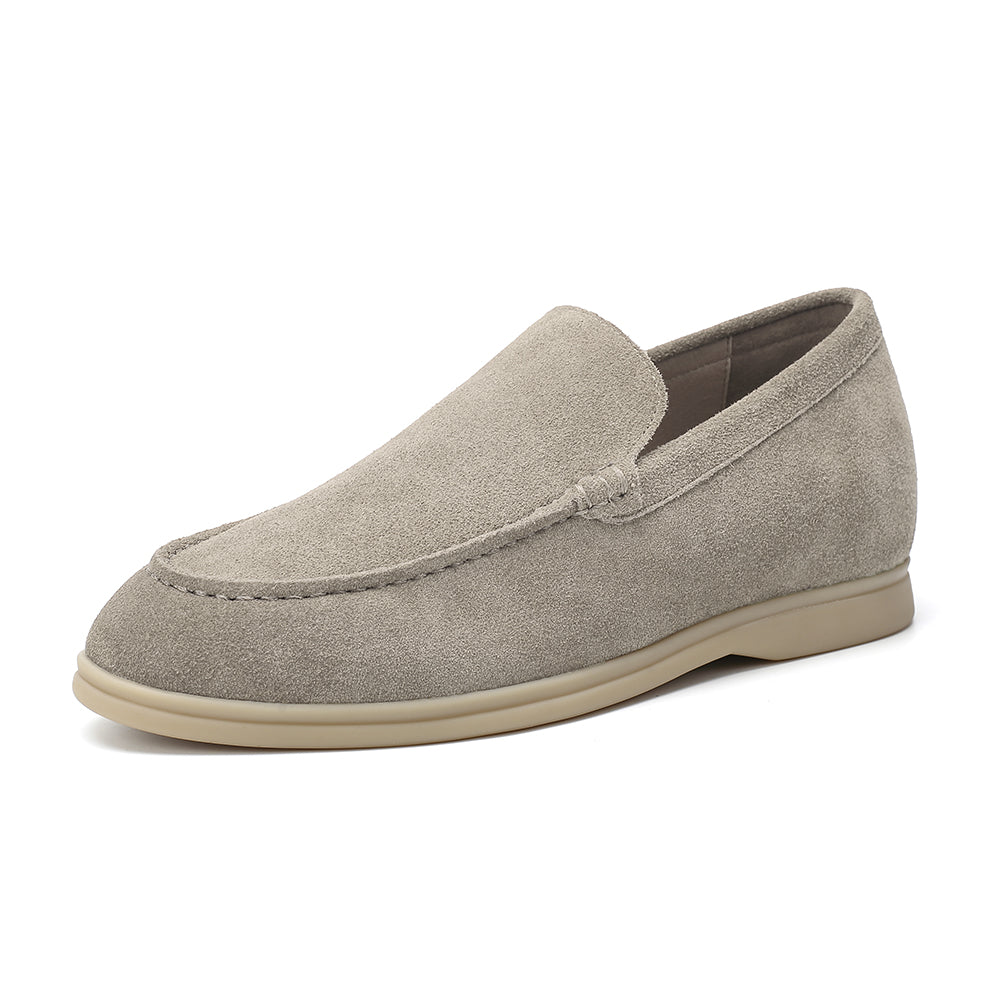 Suede Loafer 5cm (Taupe)