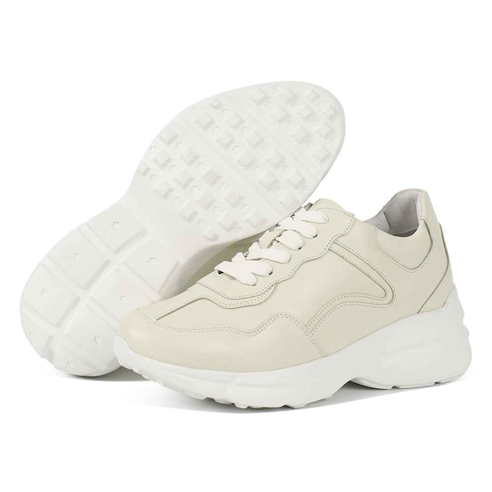 Chunky Lady Sneakers Biege 8cm