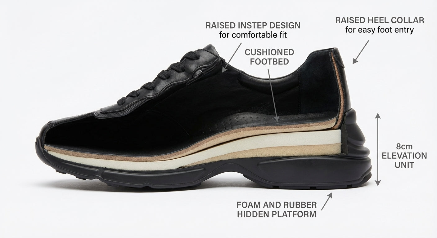 Chunky Sneakers Black 8cm