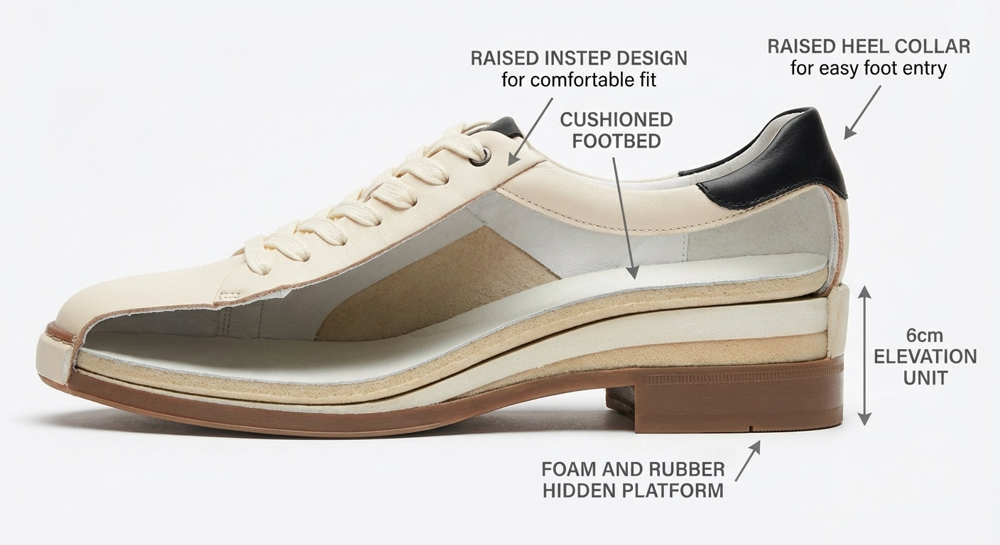 Duo Sneakers - Biege 6cm