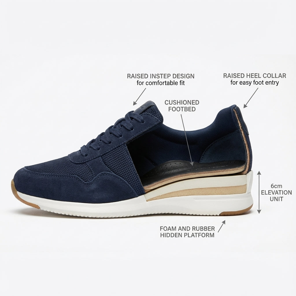 Duo Sneakers - Navy Blue 6cm