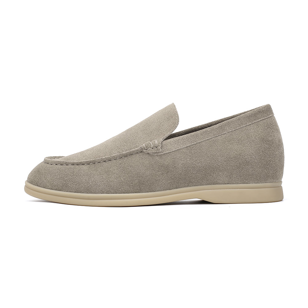 Suede Loafer 5cm (Taupe)