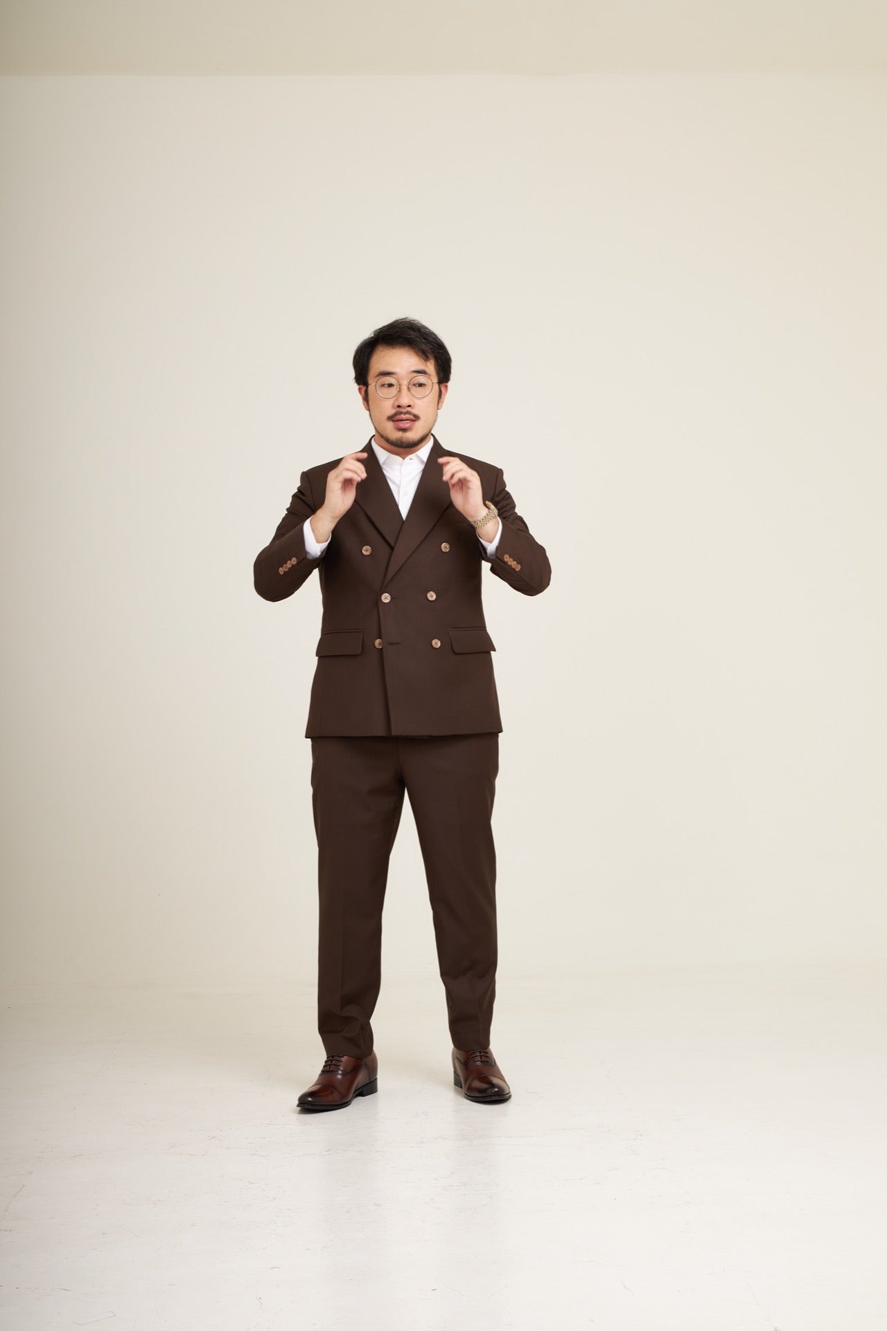 Cap-Toe Oxford Mocha Brown 7cm