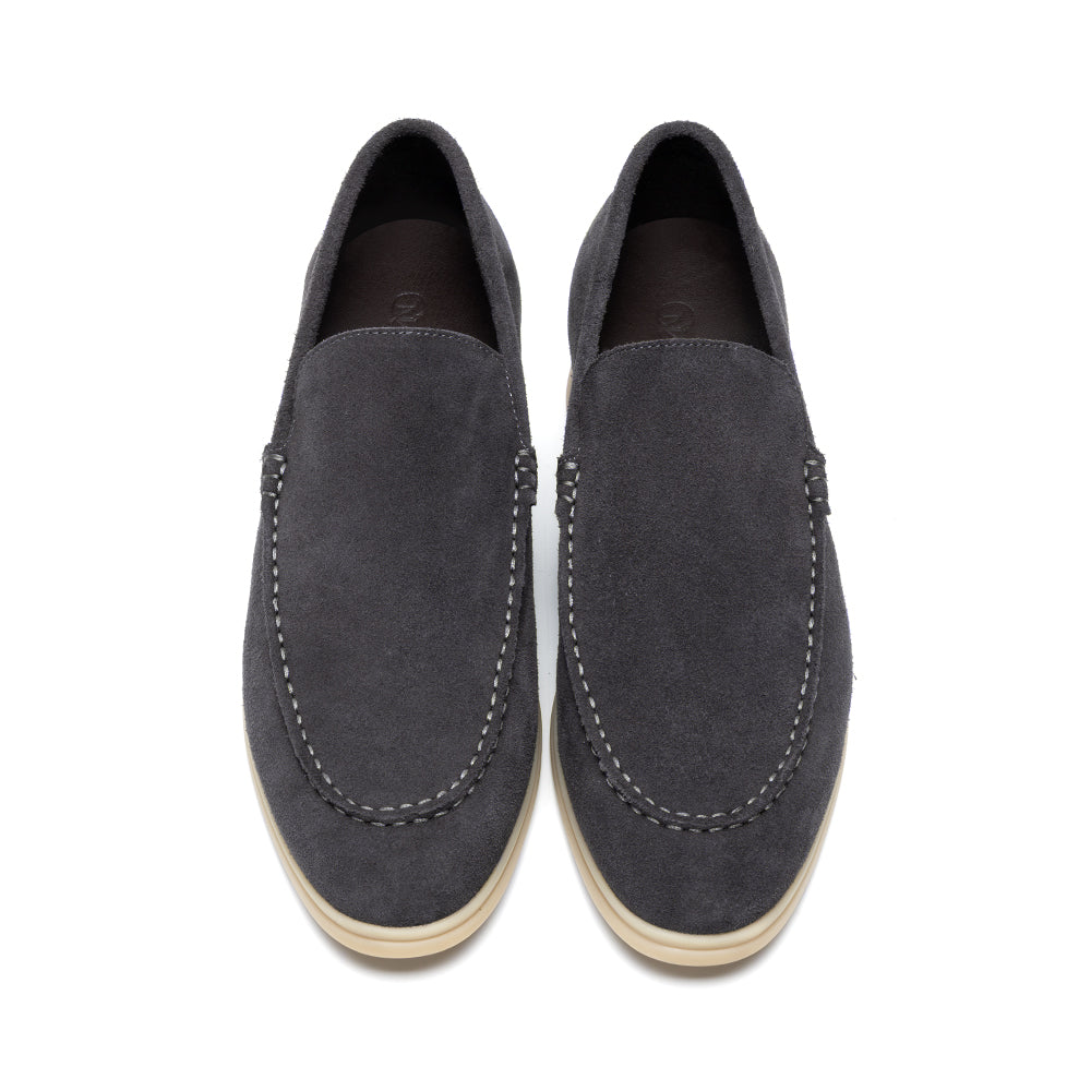 Suede Loafer 5cm (Charcoal)