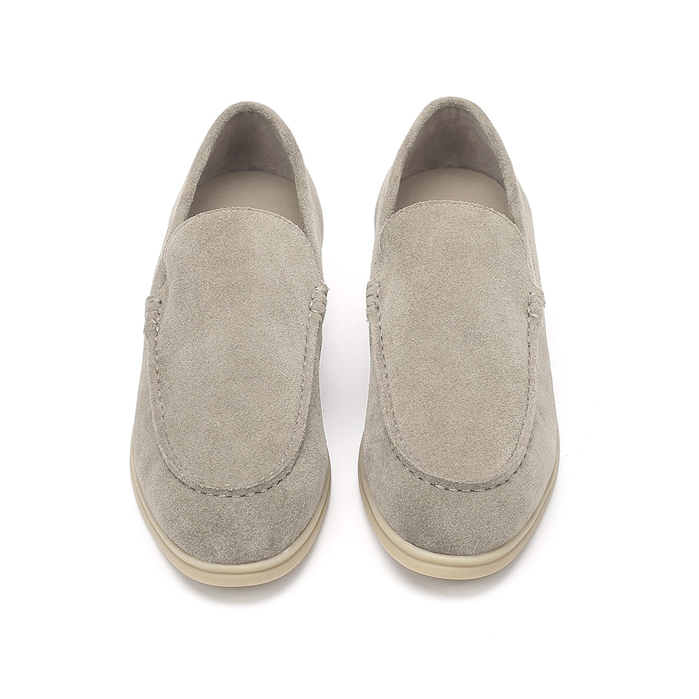 Suede Loafer 5cm (Taupe)